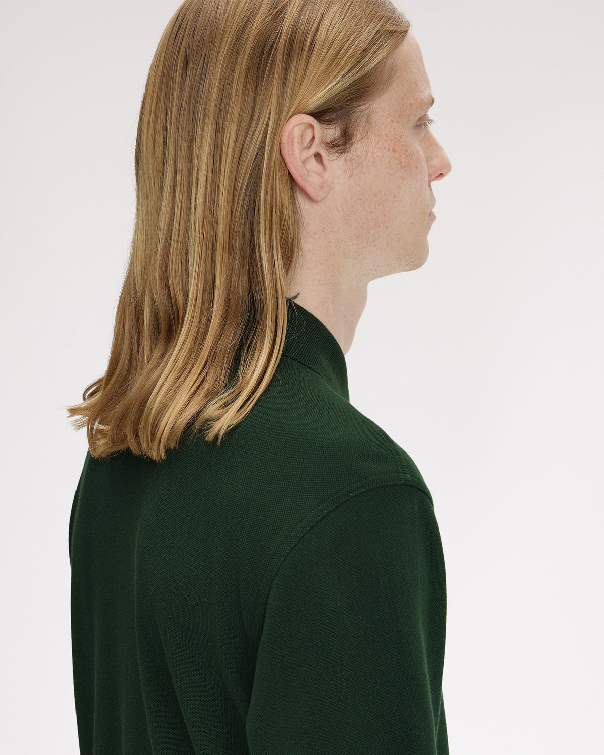 Fred Perry Plain Polo Shirt - Grassroots / Oxblood