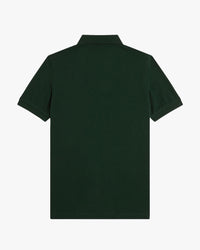 Fred Perry Plain Polo Shirt - Grassroots / Oxblood