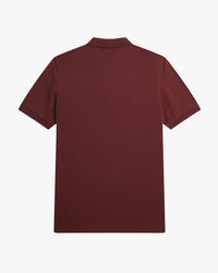 Fred Perry Plain Polo Shirt - Oxblood / Ecru | Fred Perry Polo Shirts | JEANSTORE