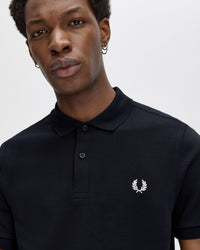 Fred Perry Plain Polo Shirt - Navy / Snow White | Fred Perry Polo Shirts | JEANSTORE
