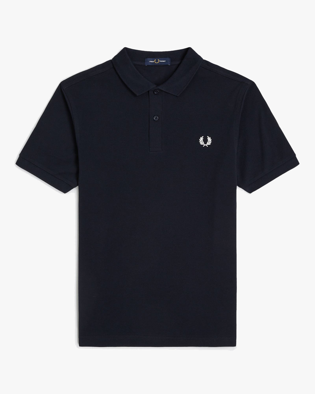 Fred Perry Plain Polo Shirt - Navy / Snow White | Fred Perry Polo Shirts | JEANSTORE