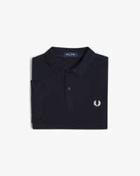 Fred Perry Plain Polo Shirt - Navy / Snow White | Fred Perry Polo Shirts | JEANSTORE