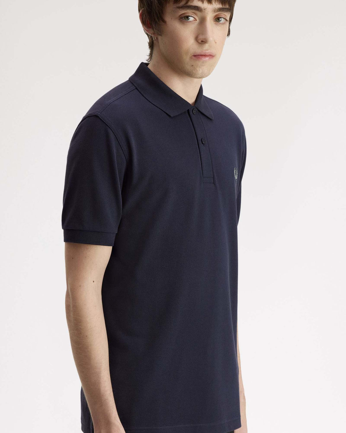 Fred Perry Plain Polo Shirt - Dark Airforce / Seagrass
