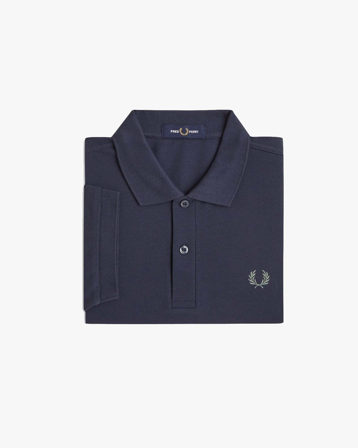 Fred Perry Plain Polo Shirt - Dark Airforce / Seagrass