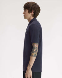 Fred Perry Plain Polo Shirt - Dark Airforce / Seagrass