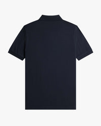 Fred Perry Plain Polo Shirt - Navy / Rich Brown
