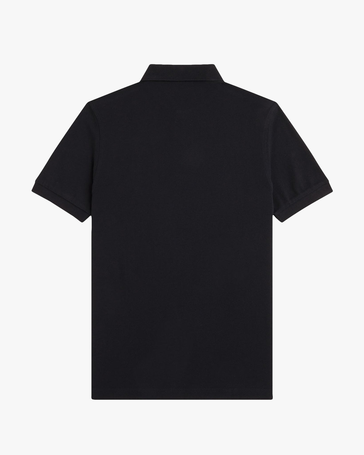 Fred Perry Plain Polo Shirt - Black / Dark Caramel
