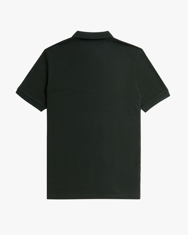 Fred Perry Plain Polo Shirt - Night Green / Snow White