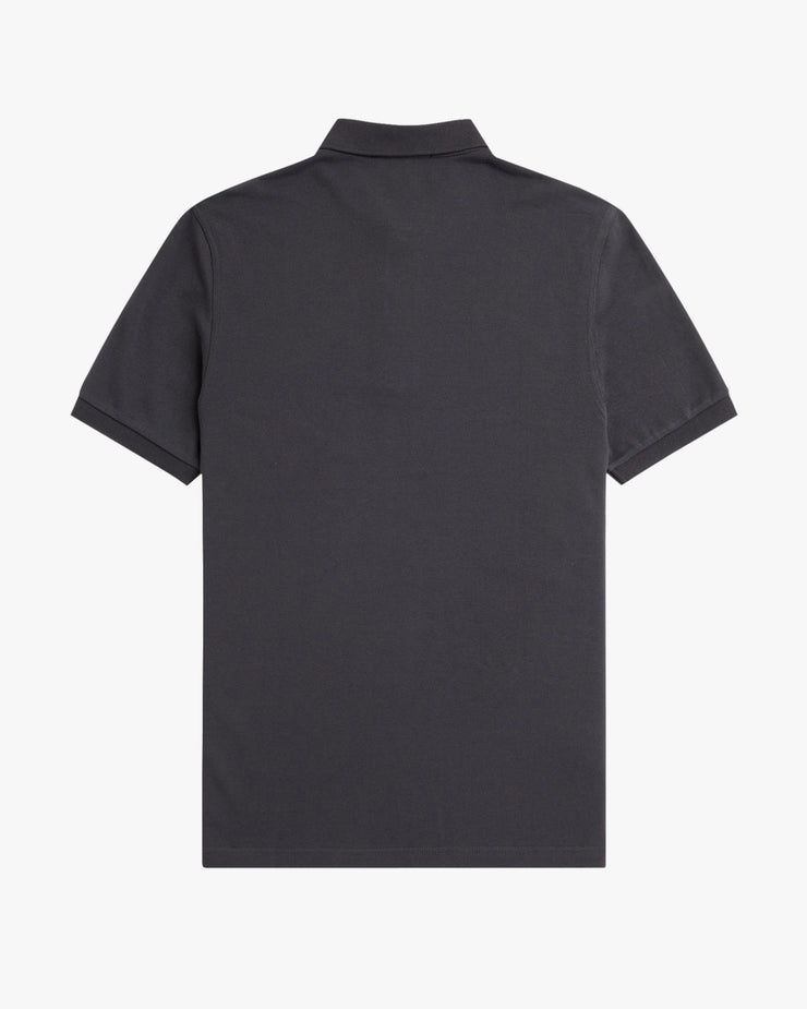 Fred Perry Plain Polo Shirt - Anchor Grey / Dark Caramel