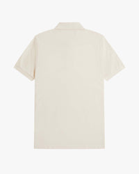Fred Perry Plain Polo Shirt - Ecru / Night Green