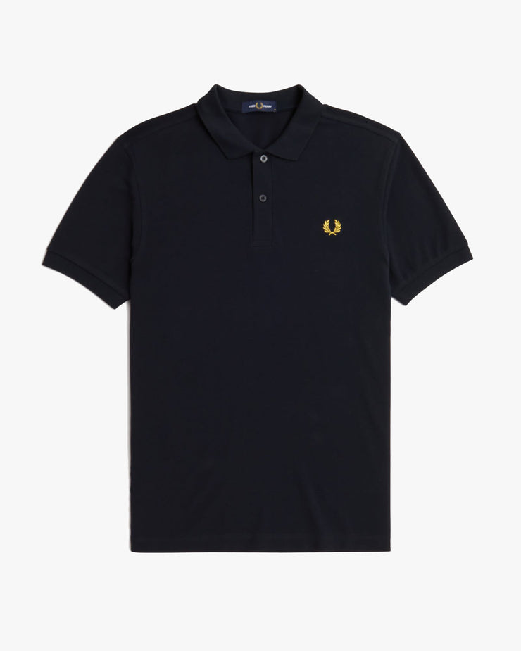 Fred Perry Plain Polo Shirt - Navy / Honeycomb