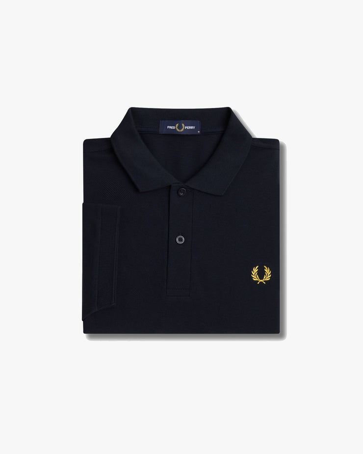 Fred Perry Plain Polo Shirt - Navy / Honeycomb