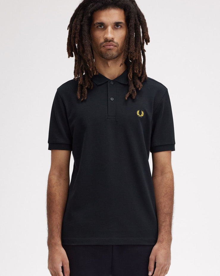 Fred Perry Plain Polo Shirt - Navy / Honeycomb