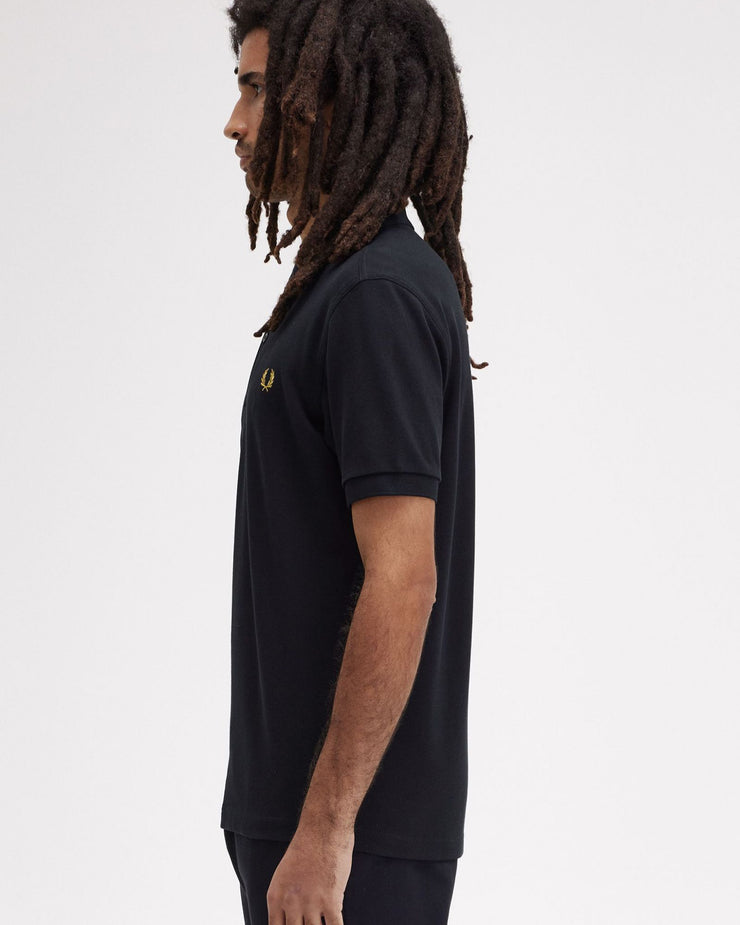 Fred Perry Plain Polo Shirt - Navy / Honeycomb