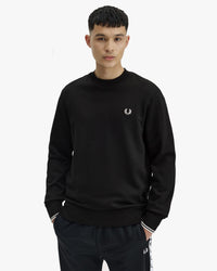 Fred Perry Crew Neck Sweatshirt - Black