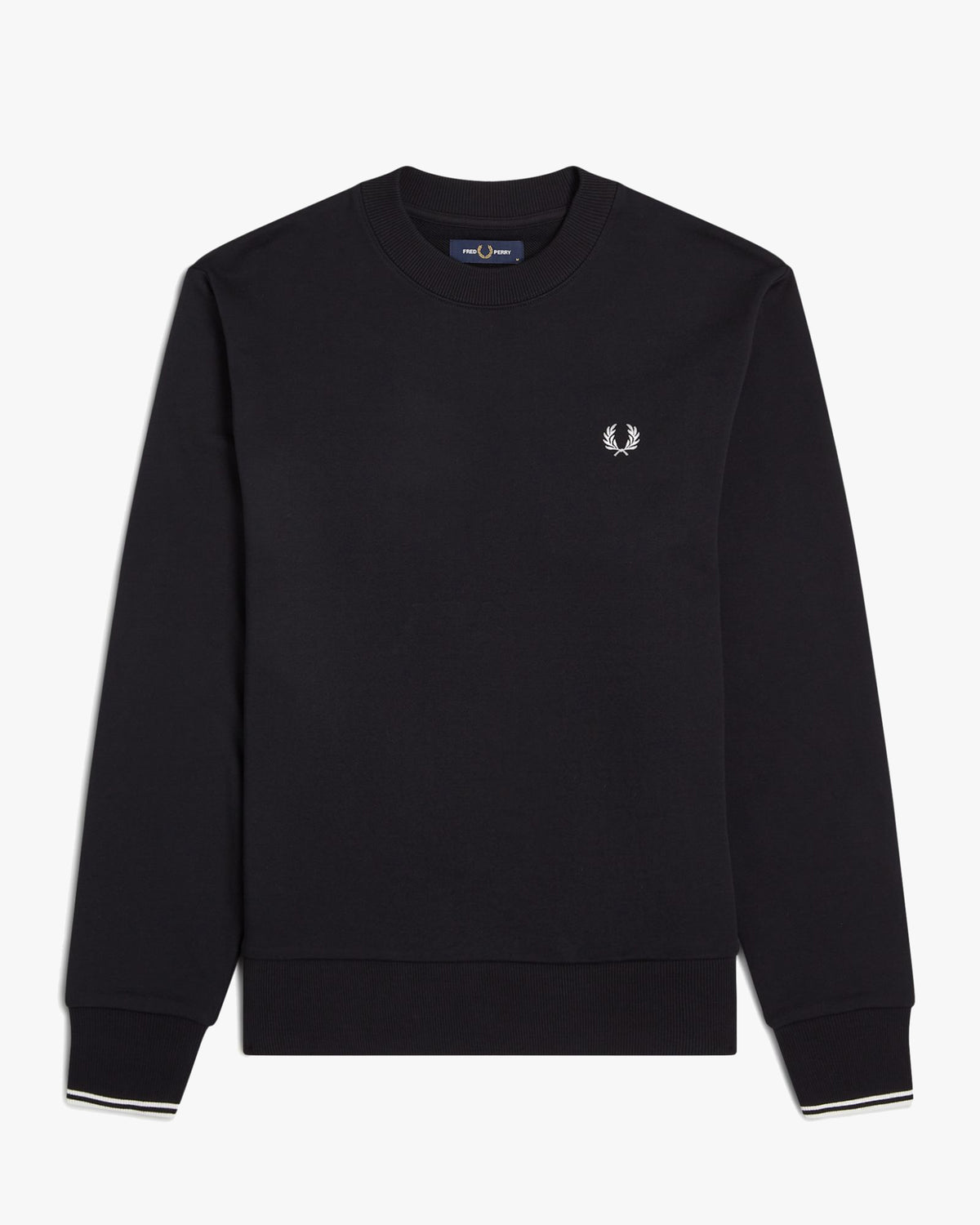 Fred Perry Crew Neck Sweatshirt - Black