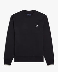Fred Perry Crew Neck Sweatshirt - Black