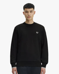 Fred Perry Crew Neck Sweatshirt - Black
