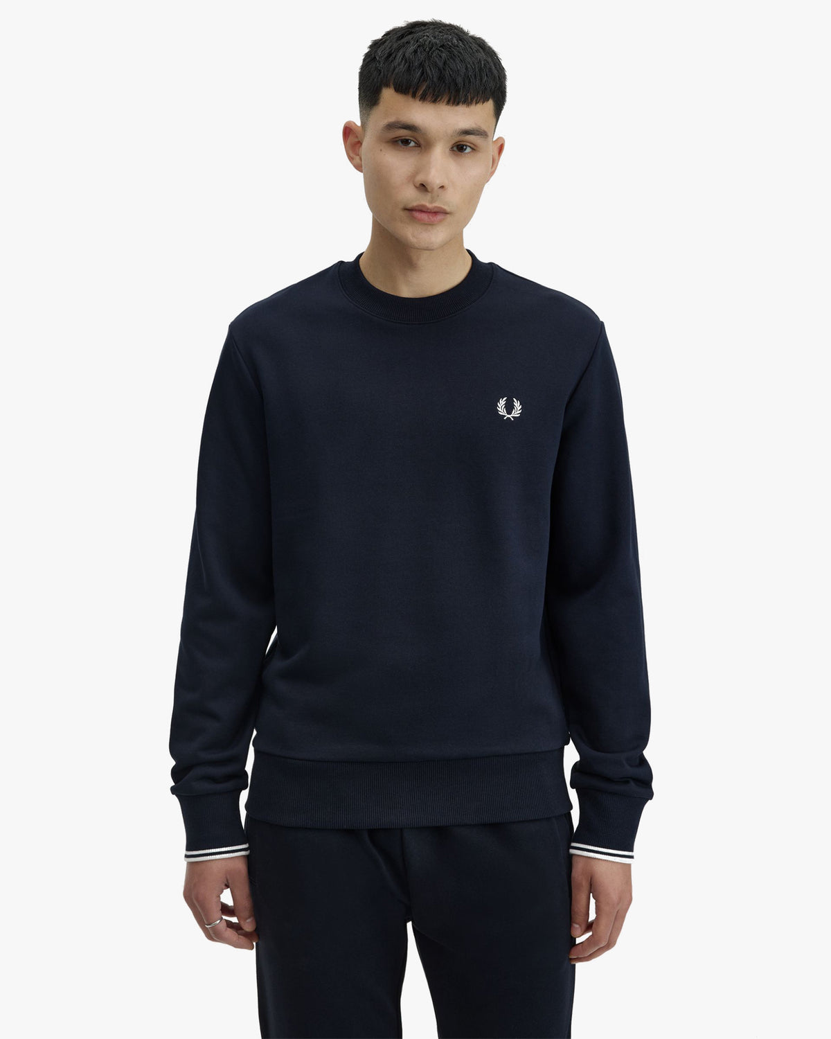 Fred Perry Crew Neck Sweatshirt - Navy