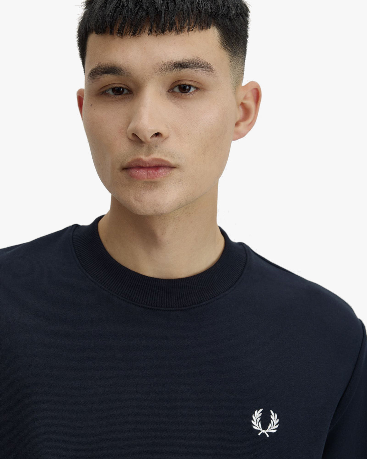Fred Perry Crew Neck Sweatshirt - Navy