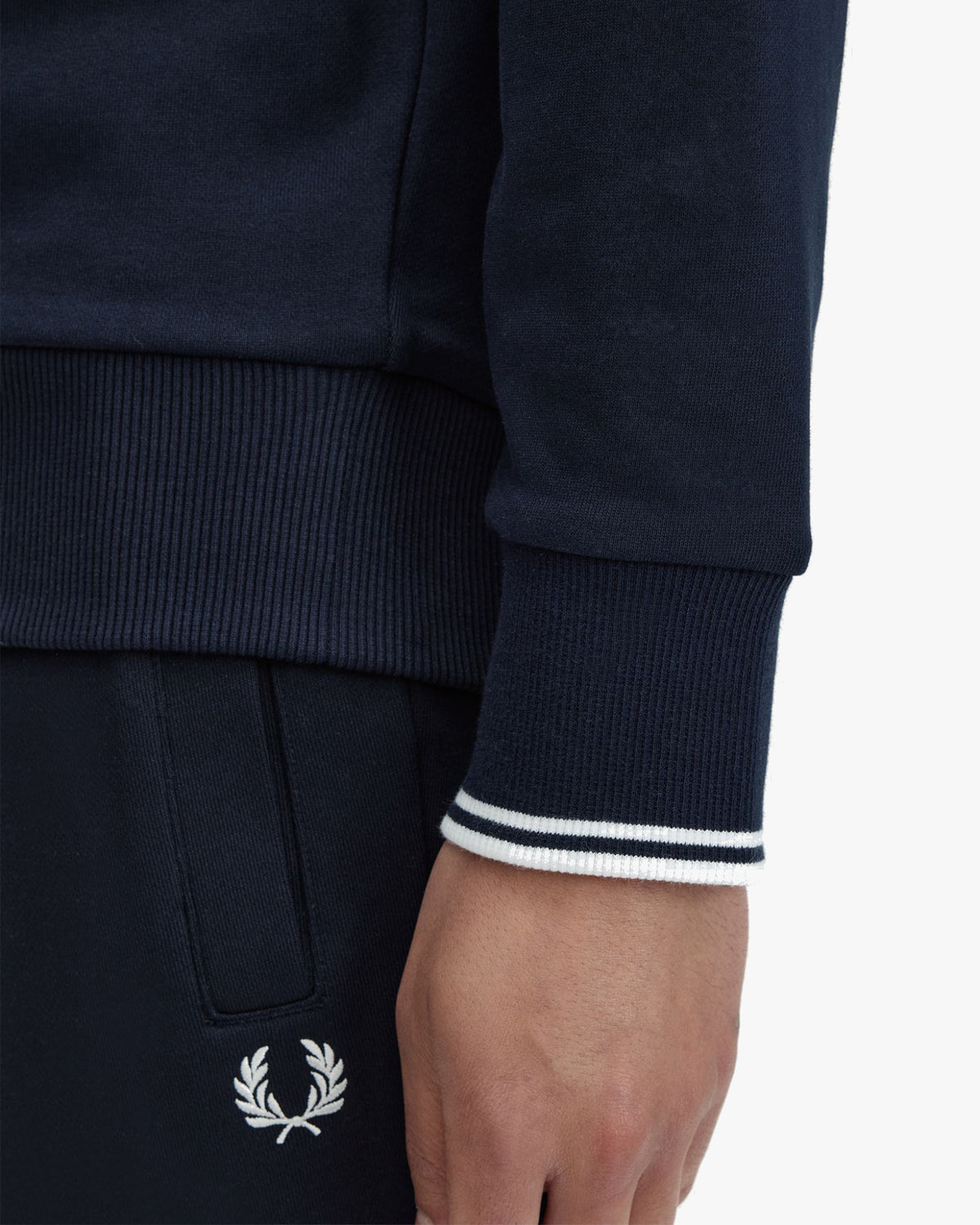 Fred Perry Crew Neck Sweatshirt - Navy