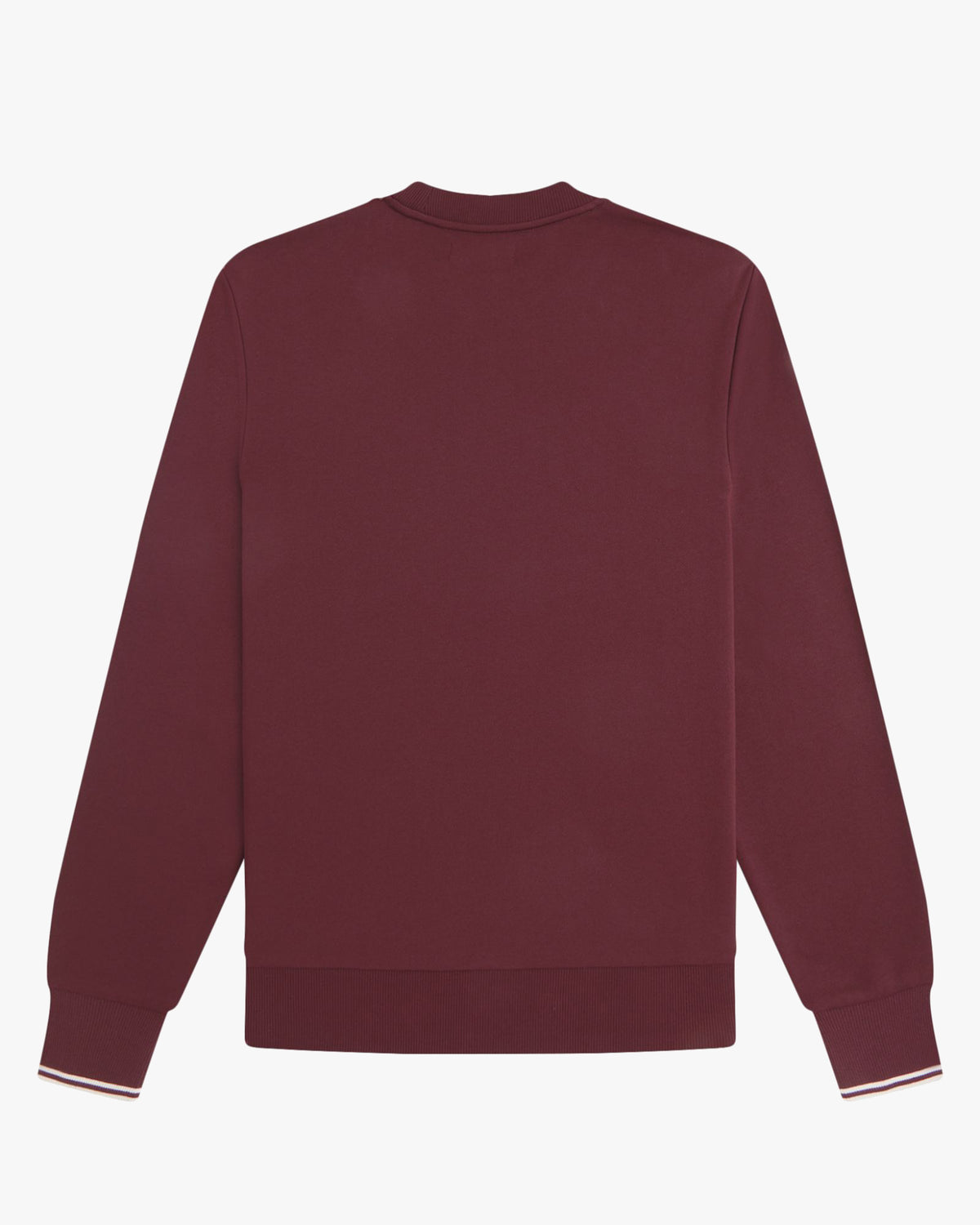 Fred Perry Crew Neck Sweatshirt - Oxblood / Ecru
