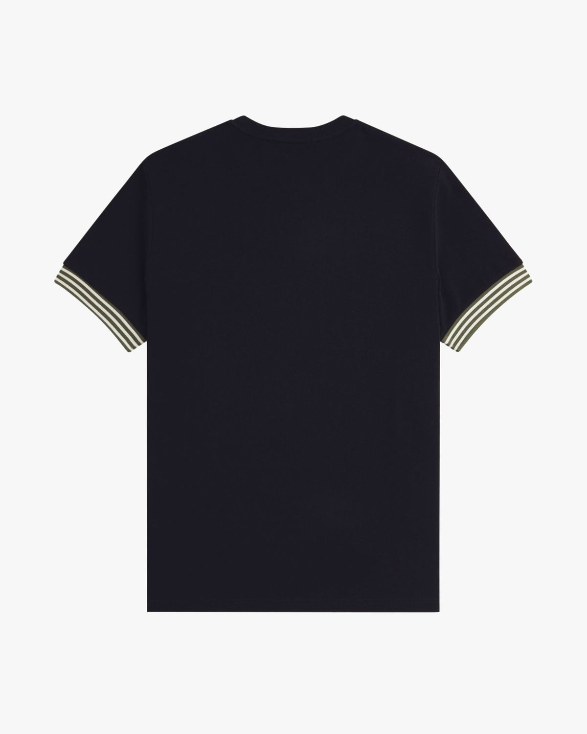 Fred Perry Striped Cuff Tee - Black