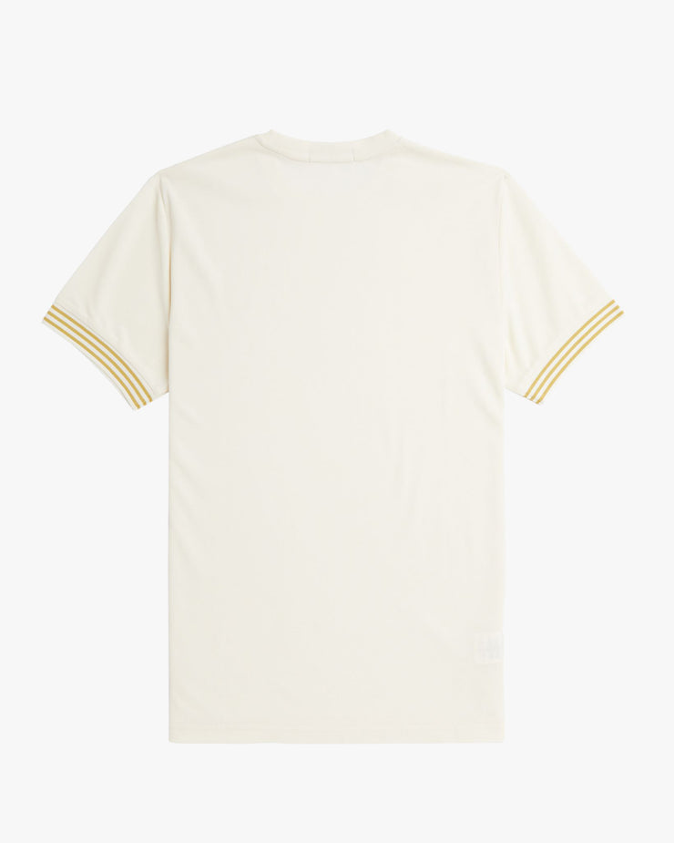 Fred Perry Striped Cuff Tee - Ecru