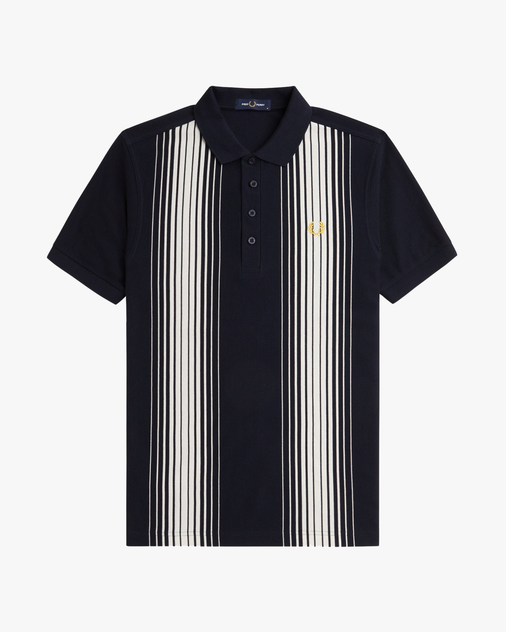 Fred Perry Ombre Stripe Polo Shirt - Navy