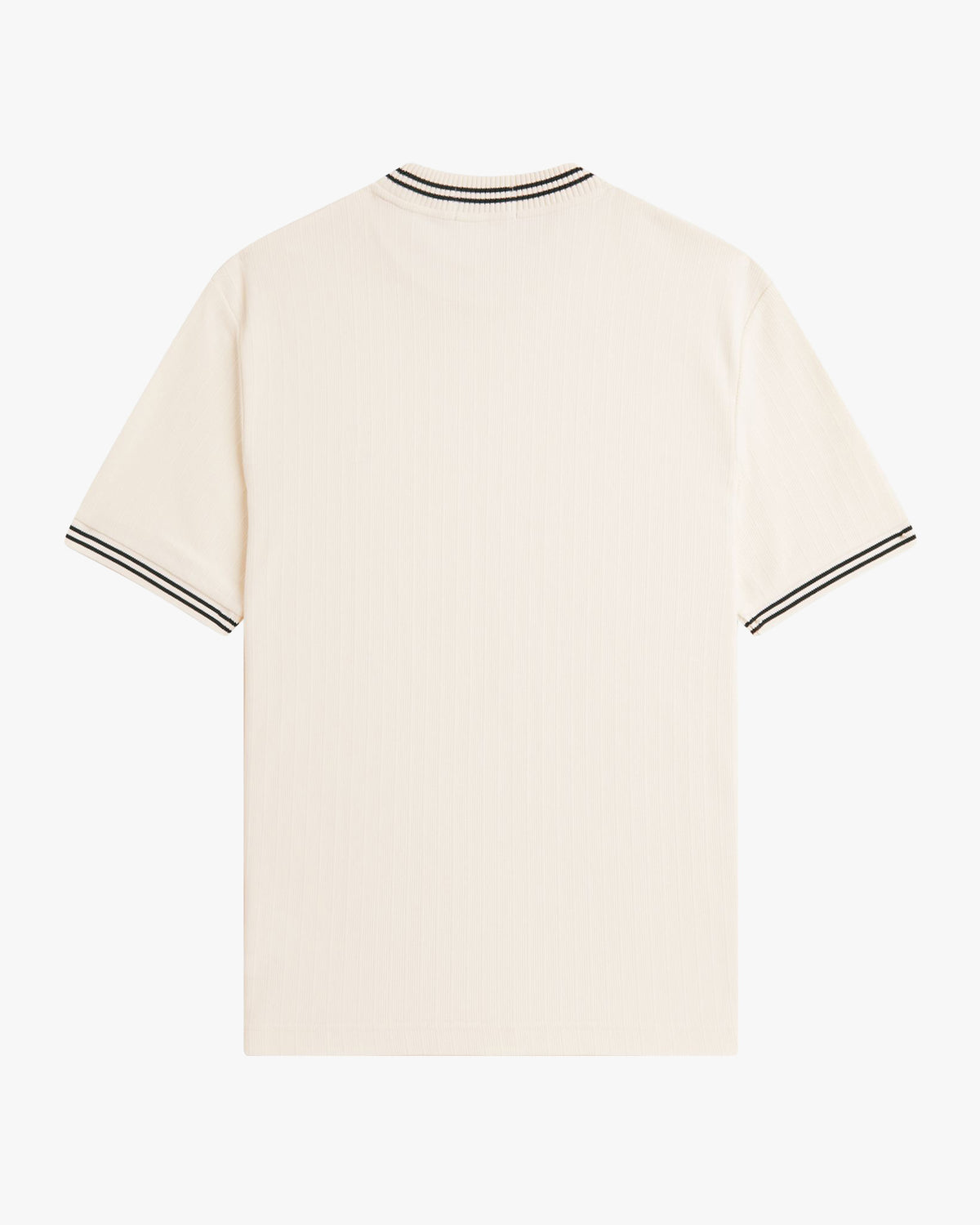 Fred Perry Ribbed Jersey Tee - Ecru