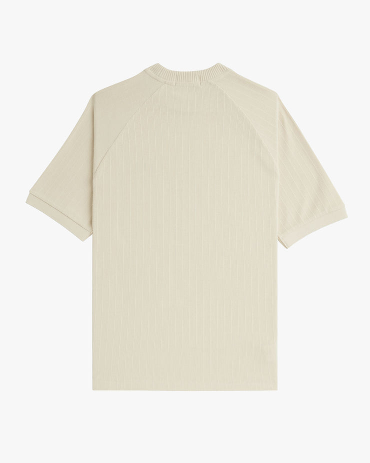 Fred Perry Ribbed Raglan Sleeve Tee - Oatmeal