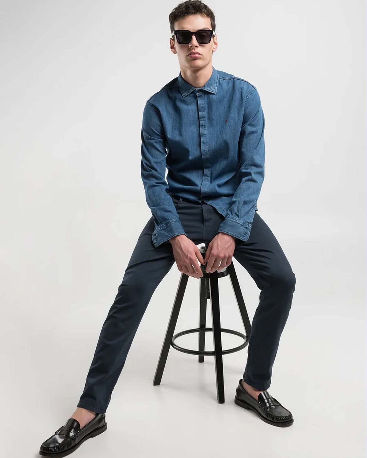 Replay Anbass Hyperflex Colour XLITE Slim Fit Mens Jeans - Blue
