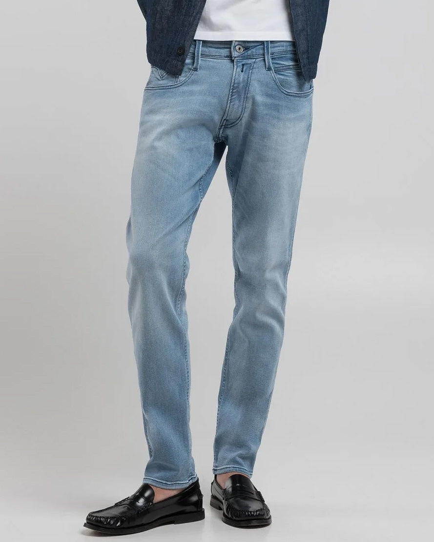 Replay Anbass Slim Fit Mens Jeans - Light Blue