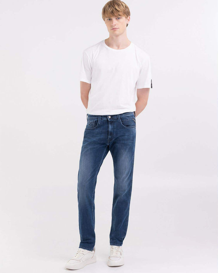 Replay Anbass Slim Fit Mens Jeans -  10oz Medium Blue
