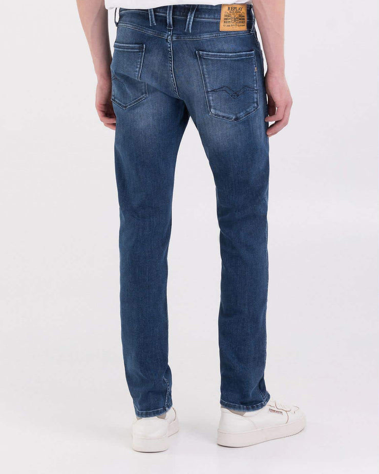 Replay Anbass Slim Fit Mens Jeans -  10oz Medium Blue