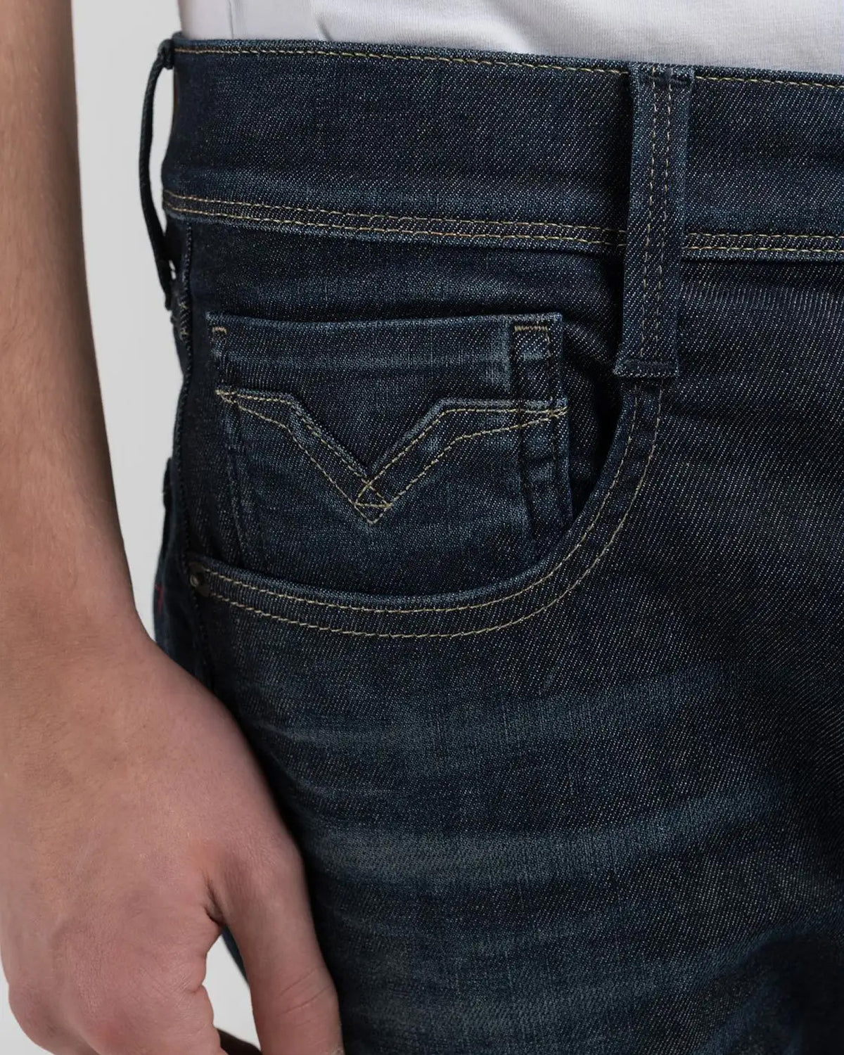 Replay Anbass Slim Fit Hyperflex Dust Mens Jeans - Dark Blue | Replay Jeans | JEANSTORE