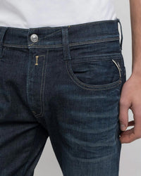 Replay Anbass Slim Fit Hyperflex Dust Mens Jeans - Dark Blue | Replay Jeans | JEANSTORE
