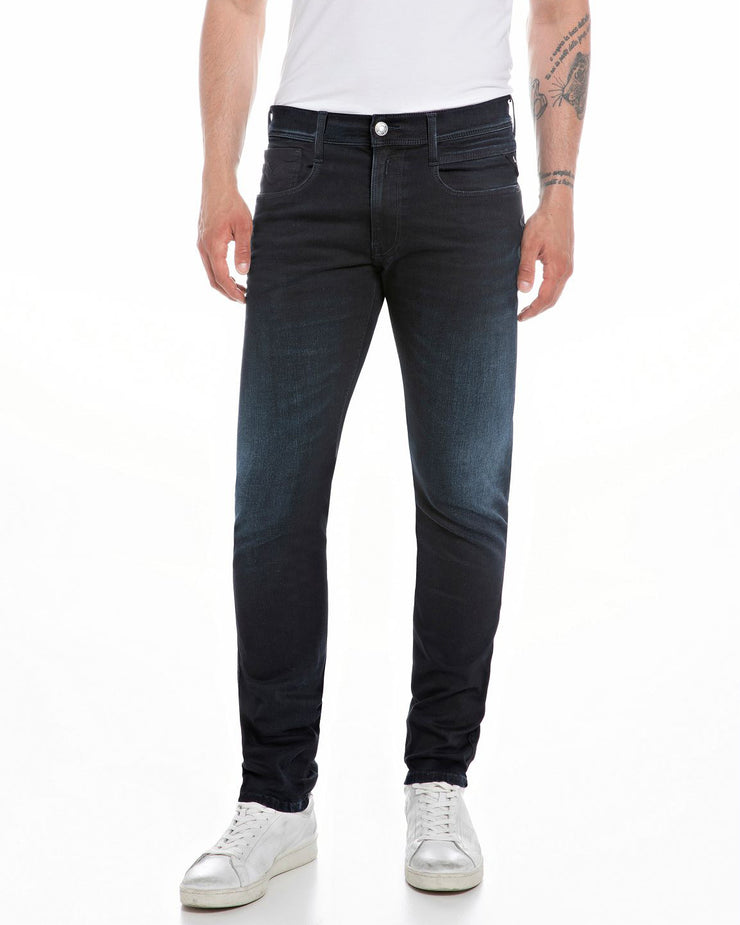 Replay Anbass Slim Fit Hyperflex Re-Used Recycled 360 Mens Jeans - Blu ...
