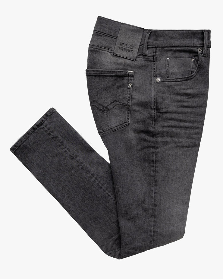Replay Anbass Slim Fit Hyperflex Re-Used Mens Jeans - Dark Grey Wash
