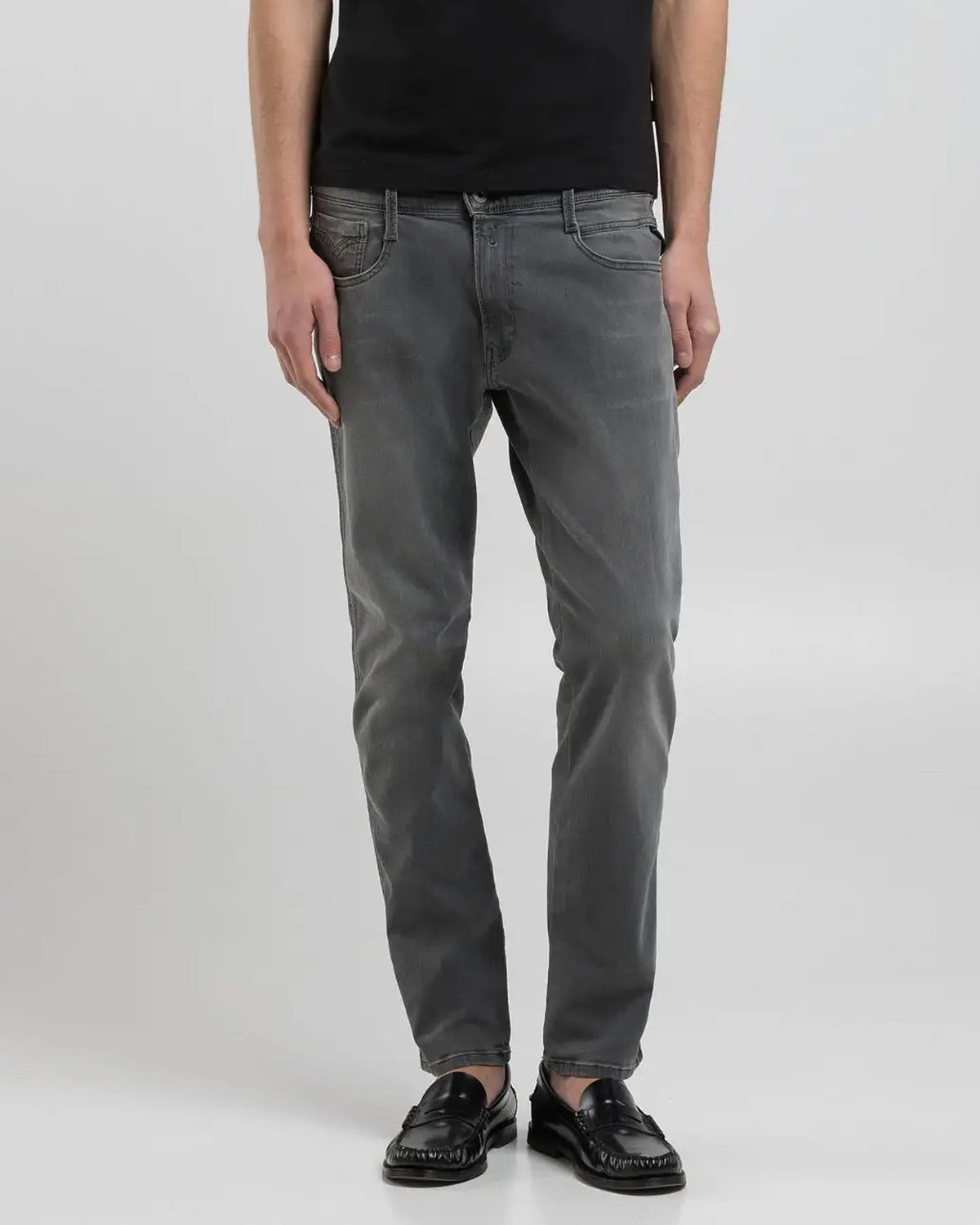 Replay Anbass Slim Fit Mens Jeans - Medium Grey | Replay Jeans | JEANSTORE