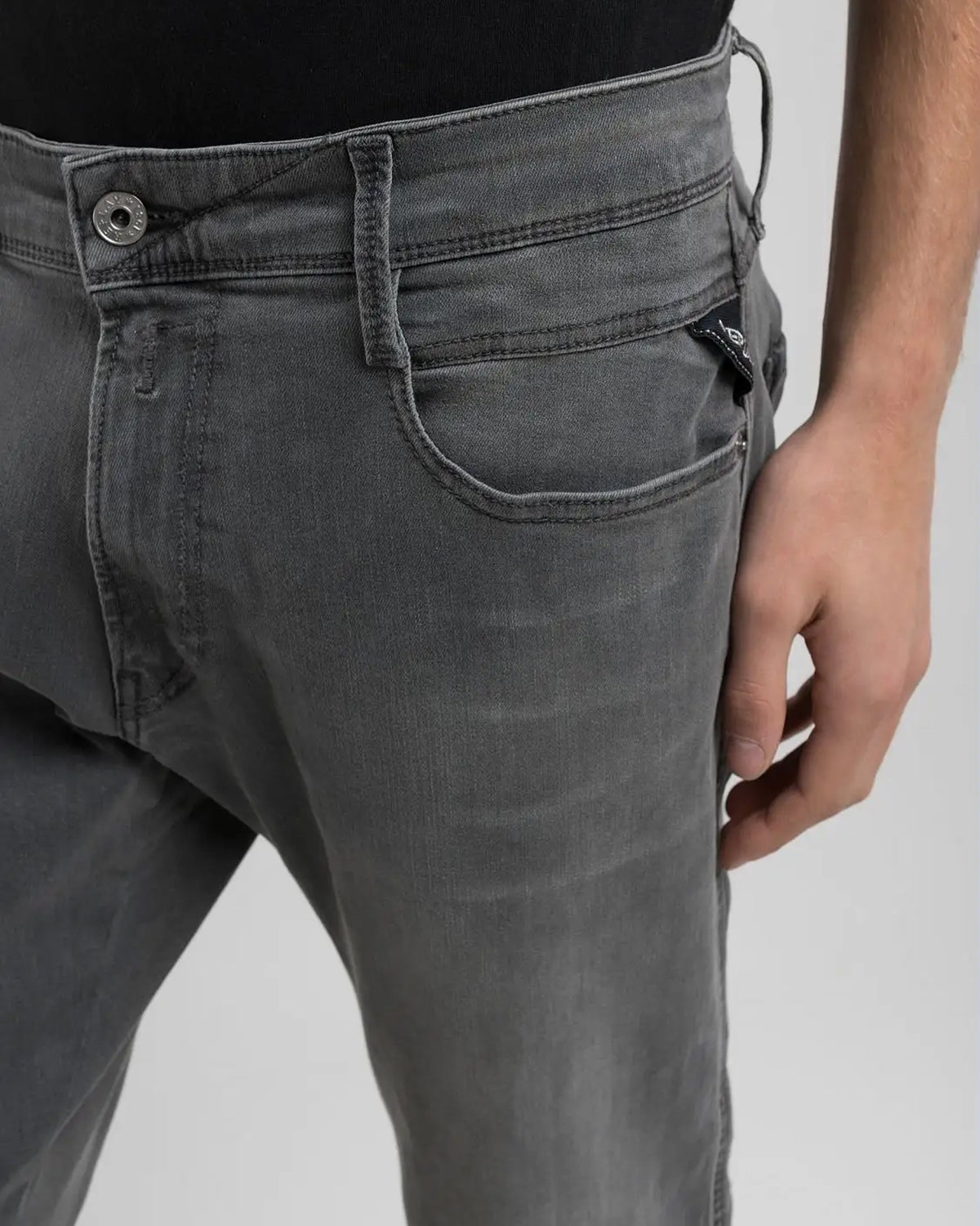 Replay Anbass Slim Fit Mens Jeans - Medium Grey | Replay Jeans | JEANSTORE