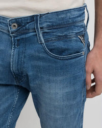 Replay Anbass Slim Fit Mens Jeans - Medium Blue | Replay Jeans | JEANSTORE