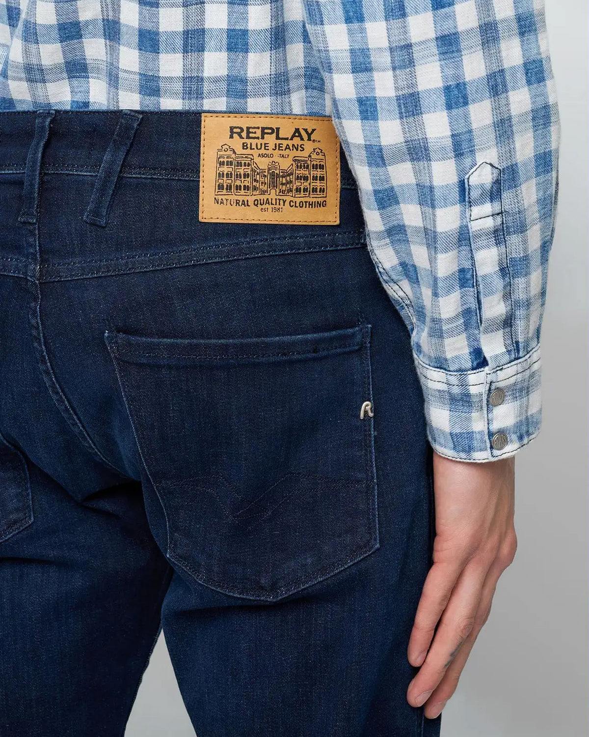 Replay Anbass Slim Fit Mens Jeans - Dark Blue | Replay Jeans | JEANSTORE