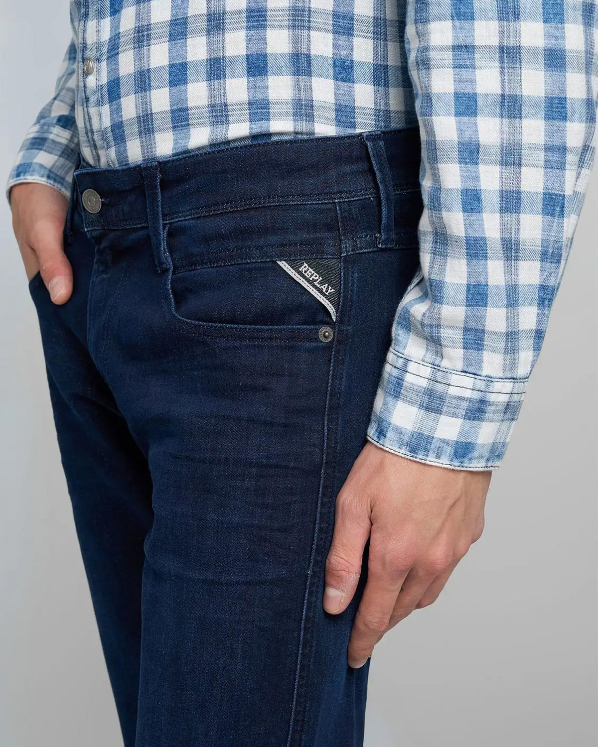 Replay Anbass Slim Fit Mens Jeans - Dark Blue | Replay Jeans | JEANSTORE