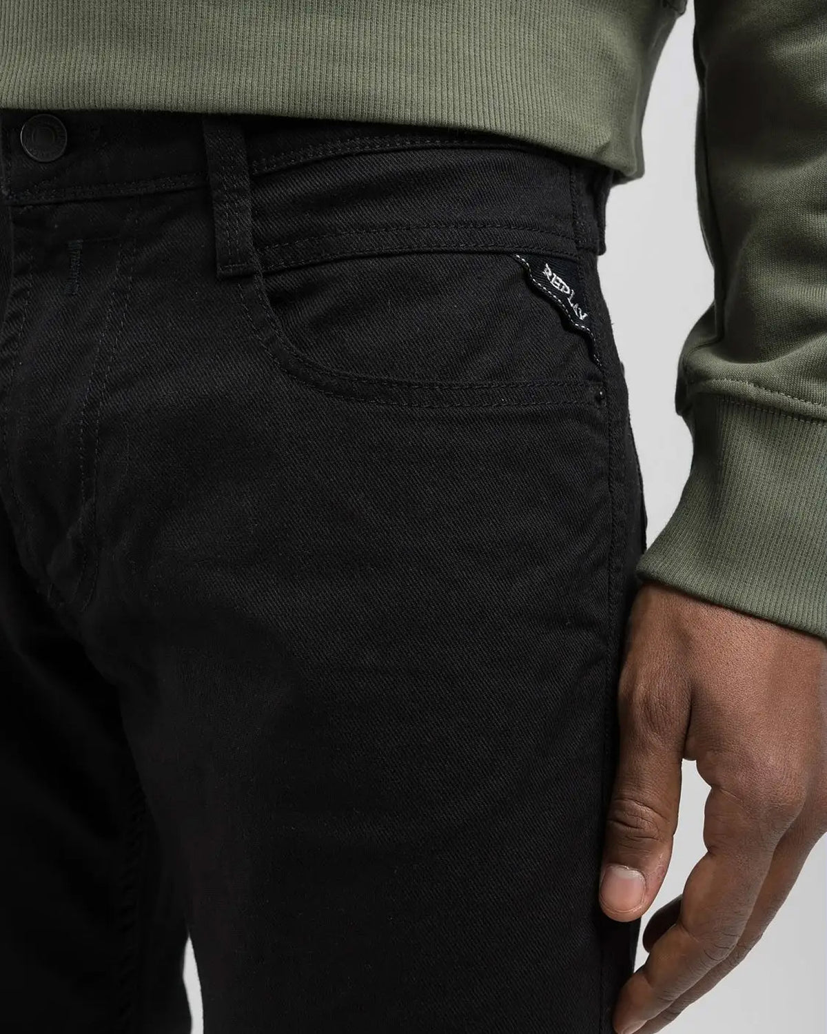 Replay Anbass Slim Fit Mens Jeans - Black | Replay Jeans | JEANSTORE