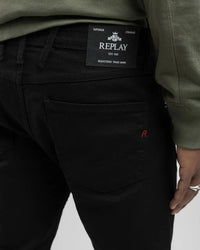 Replay Anbass Slim Fit Mens Jeans - Black | Replay Jeans | JEANSTORE