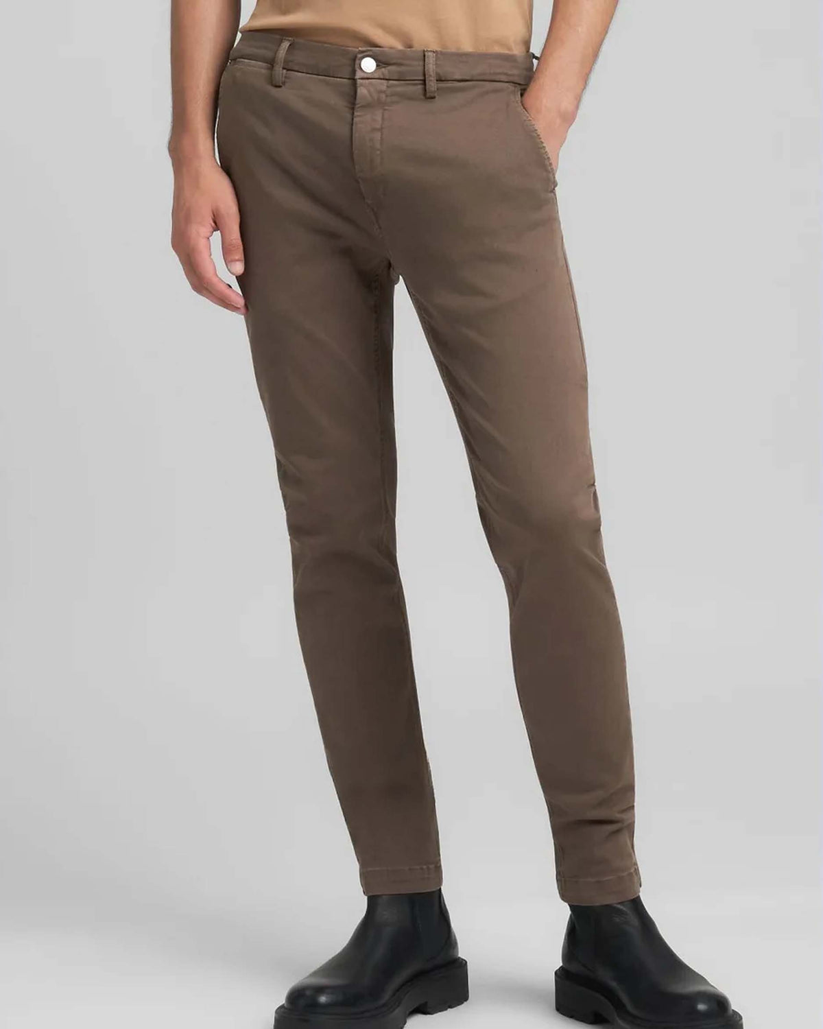 Replay Zeumar Hyperchino Colour XLITE Slim Mens Jeans - Brown