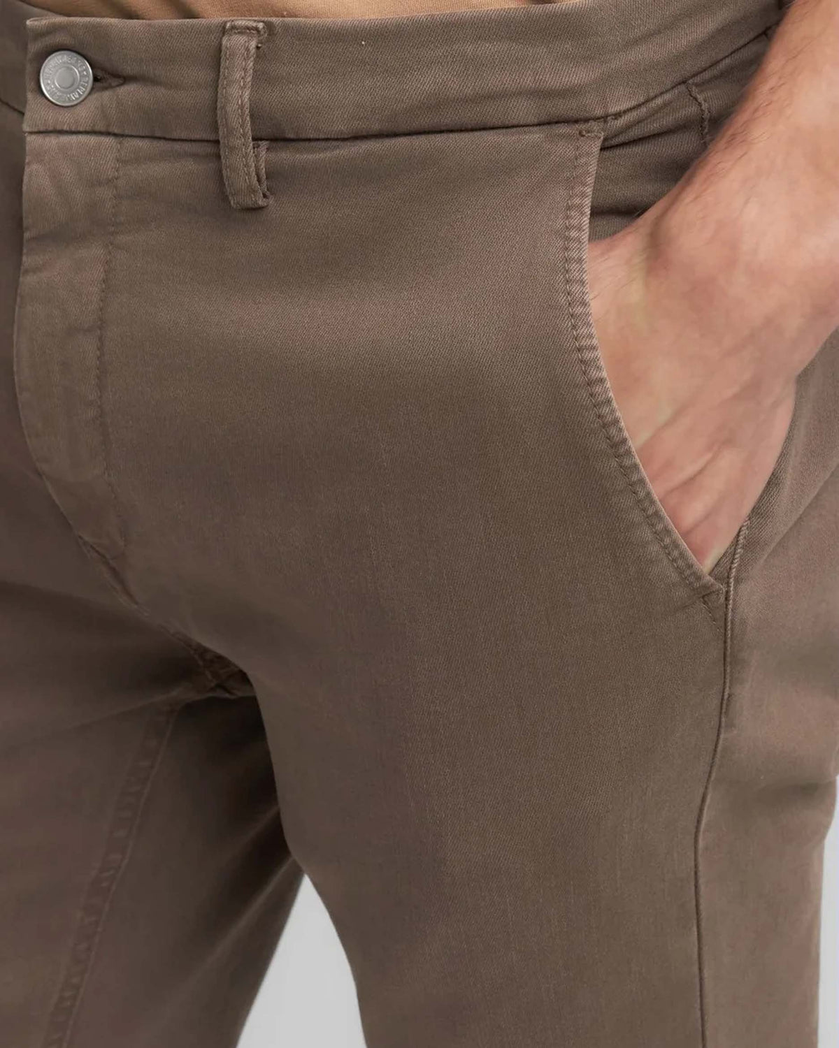 Replay Zeumar Hyperchino Colour XLITE Slim Mens Jeans - Brown