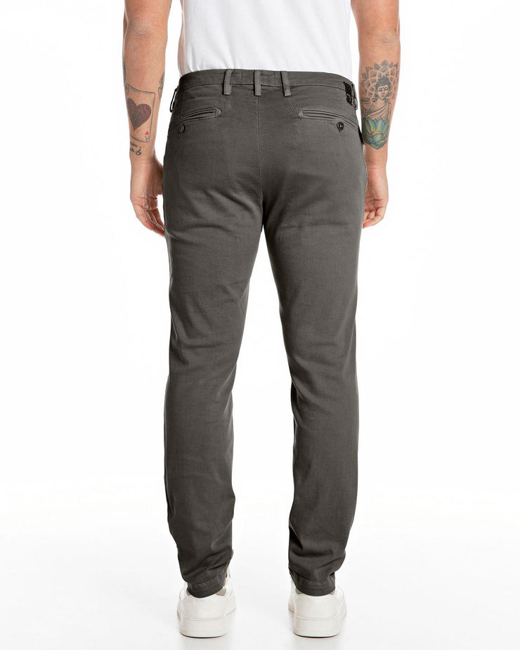 Replay Zeumar Hyperchino Colour XLITE Slim Mens Jeans - Wood Grey