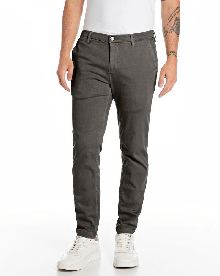 Replay Zeumar Hyperchino Colour XLITE Slim Mens Jeans - Wood Grey